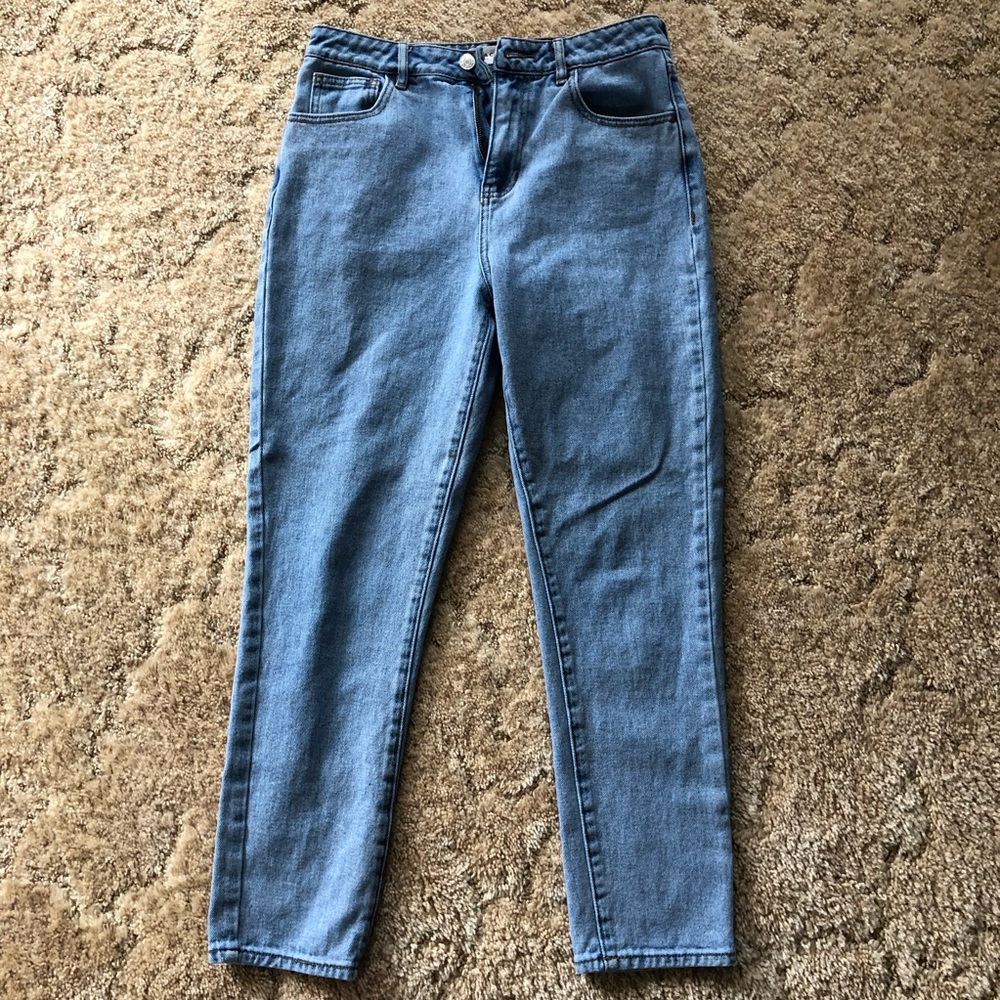 pacsun light wash mom jeans